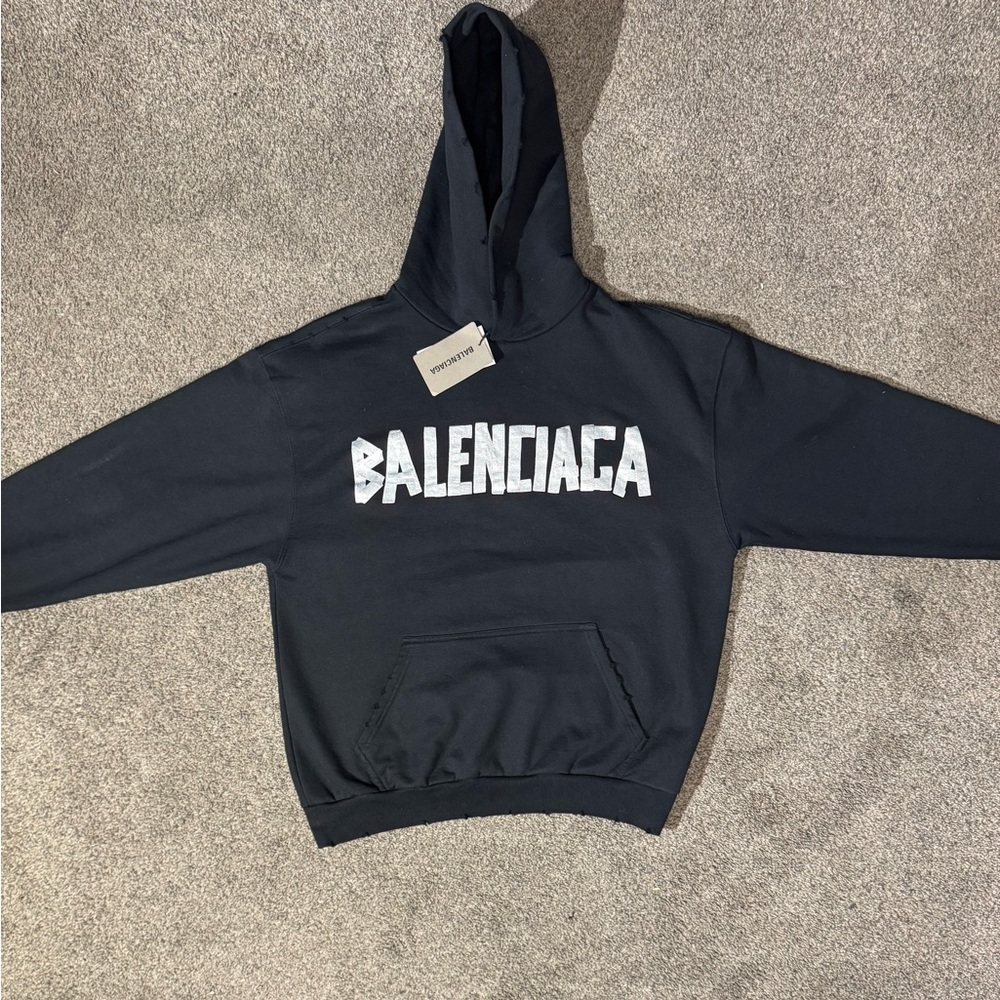 Medium Balenciaga tape-type hoodie